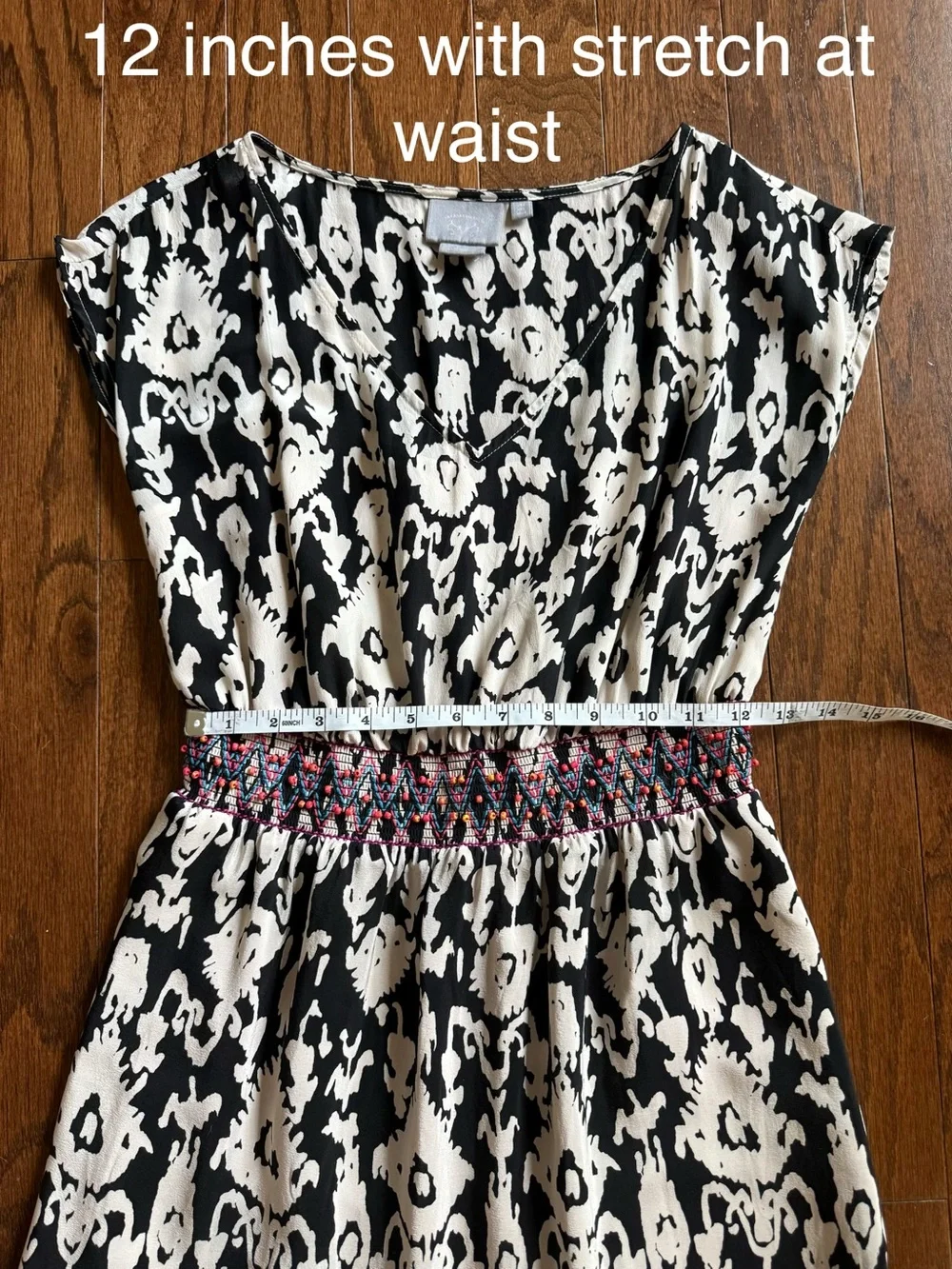 Anthropologie Vanessa Virginia 100% Silk Boho Print Maxi Dress size 2 US - Picture 8 of 11